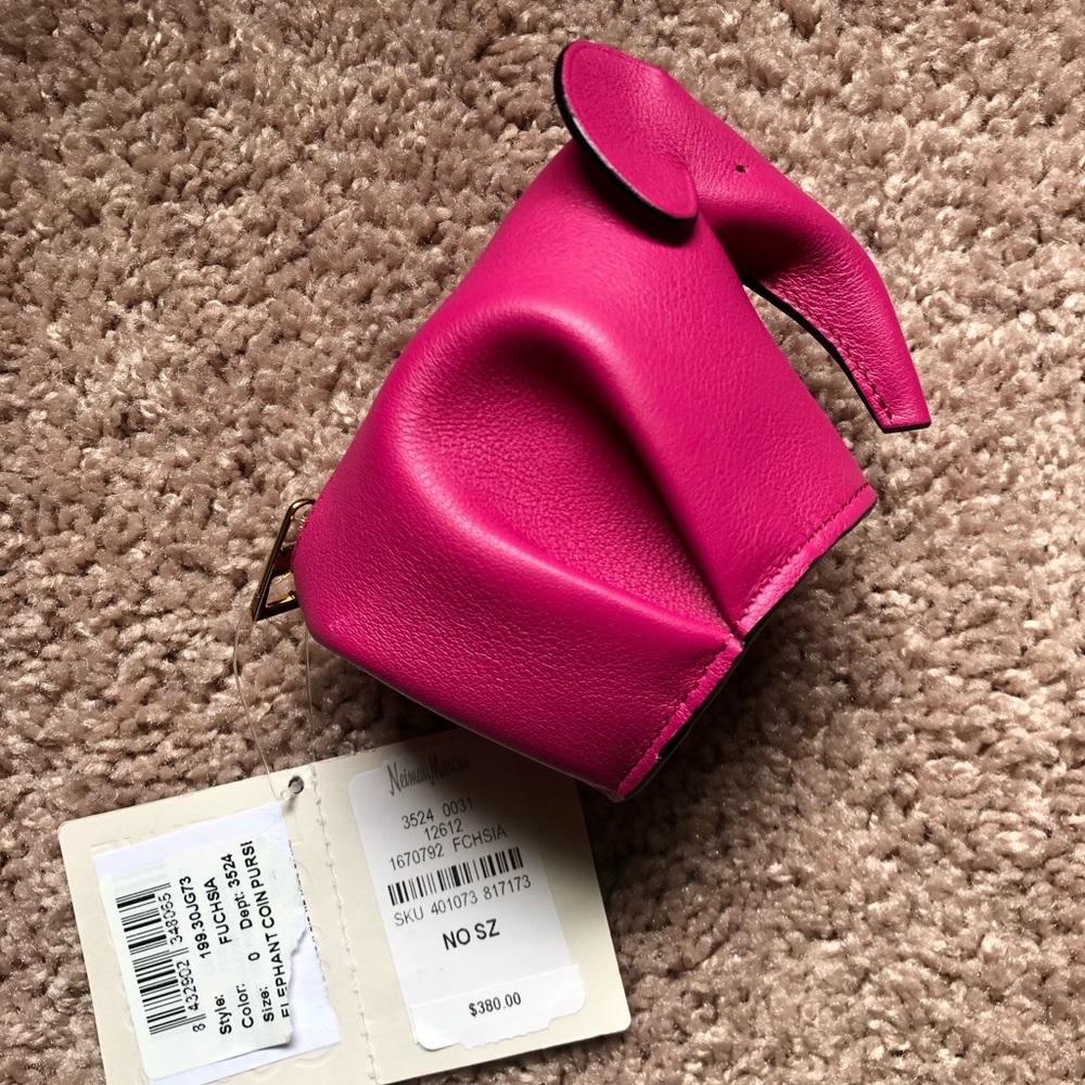 Loewe leather elephant-shaped coin purse.